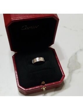 Cartier white gold love ring